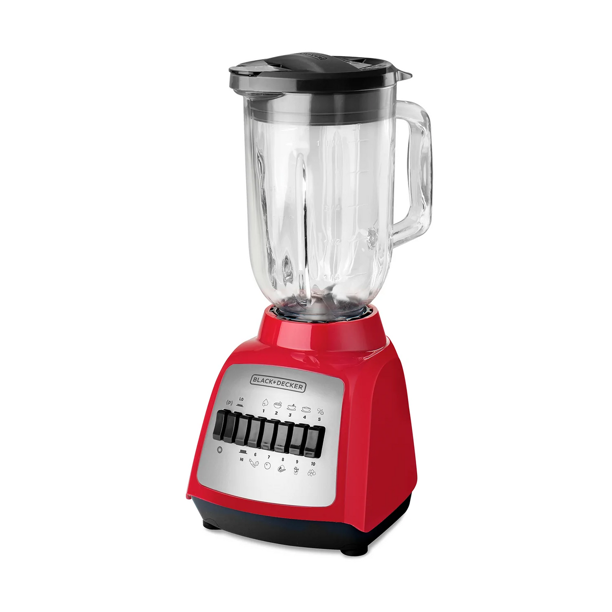 Licuadora Black + Decker Vidrio 550W 1.25L BLBD210GR-CL Rojo