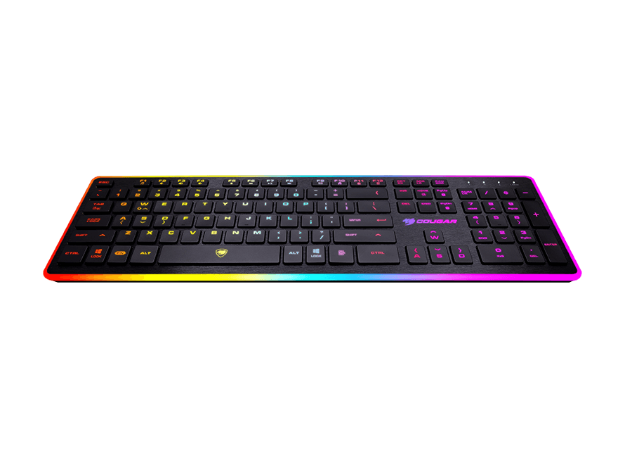 Teclado Gamer Rgb Cougar Vantar Pro Teclas Planas Anti-Ghosting