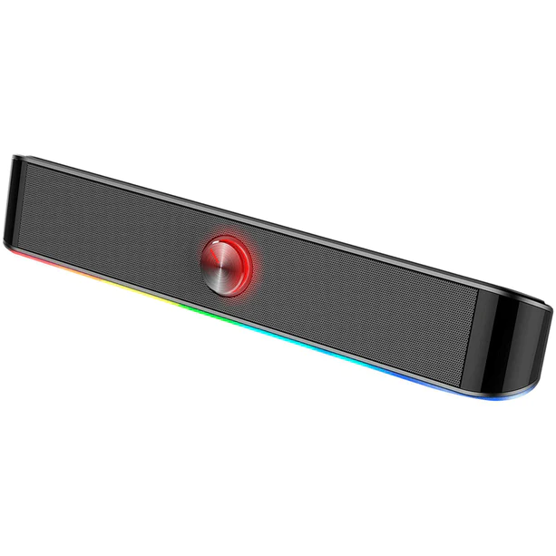 Soundbar HP Multimedia Stereo con Luces Rgb 6 Watts DHE-6003