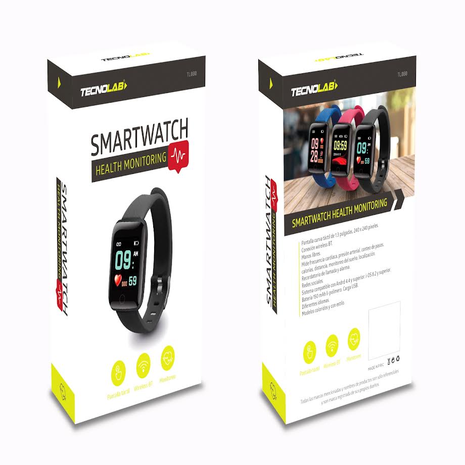 Smartwatch Touch Deportivo Multi Funciones Deportivas Azul