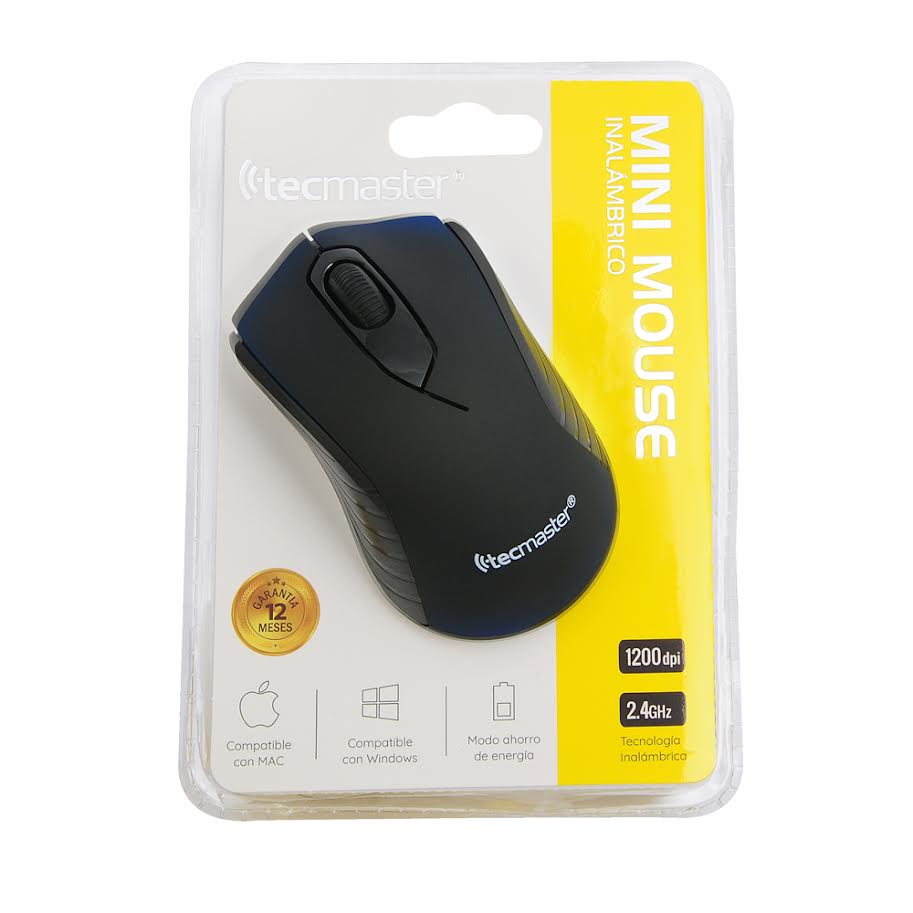 Mini Mouse Inalámbrico 2.4 G Nano Receptor USB 100503 Negro