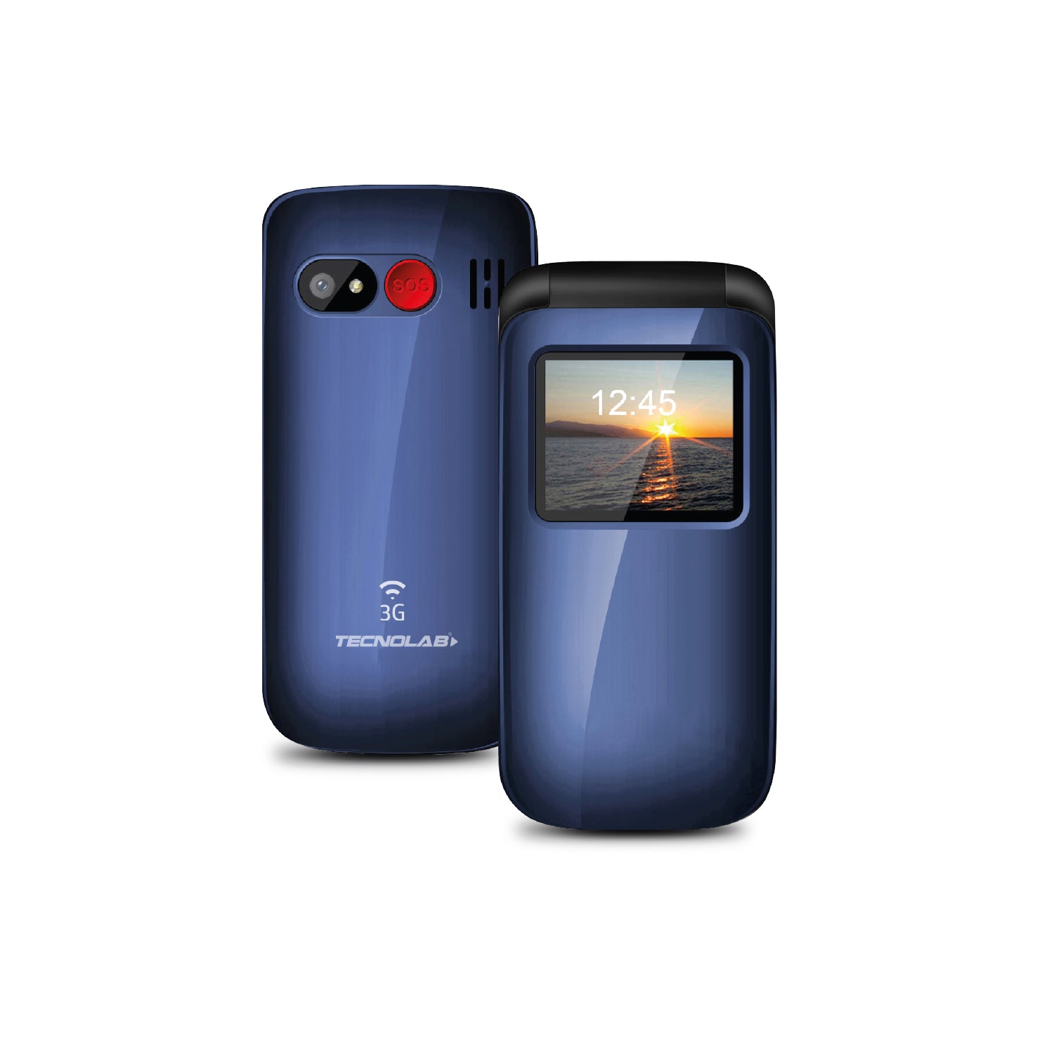 Celular Senior Para Adulto Mayor S.O.S Tecnolab 3G Tl038 Azul