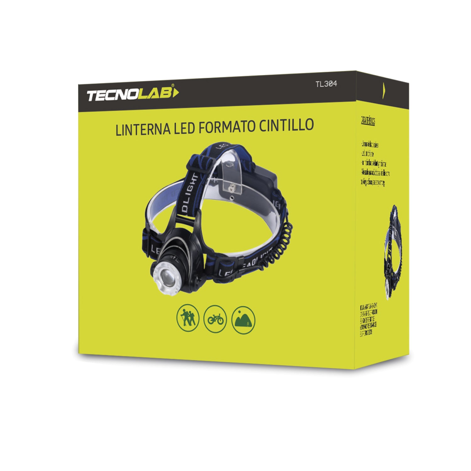 Linterna de Cabeza con Cintillo Outdoor de Alto Brillo TL304