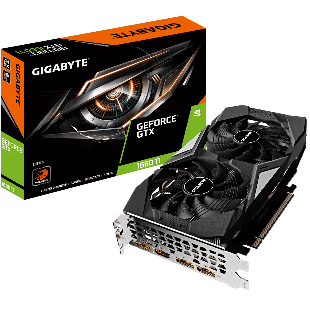 Tarjeta De Video Nvidia Gigabyte GTX 1660 Ti D6 6GB GDDR6