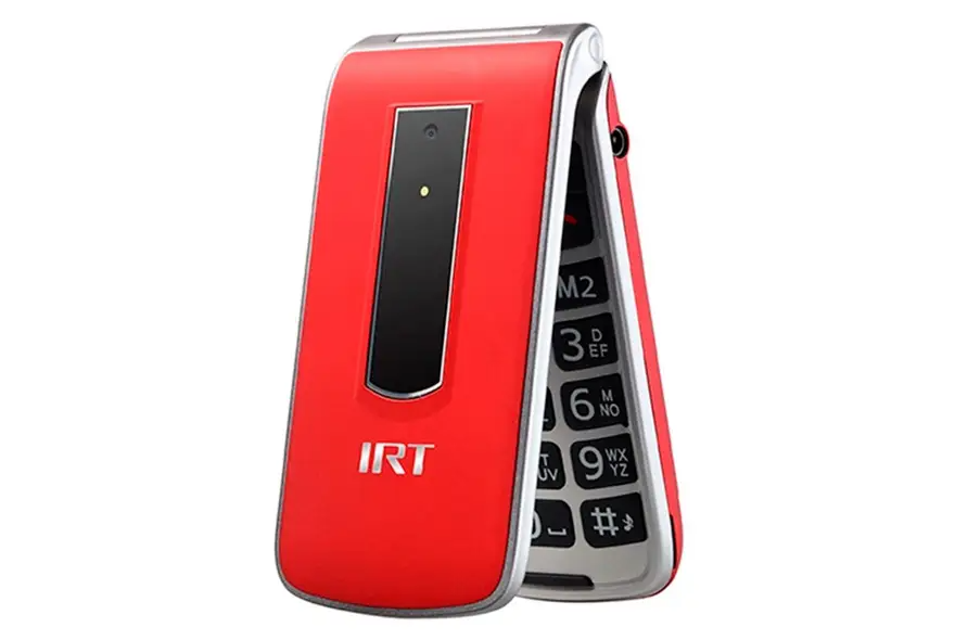 Teléfono Senior Adulto Mayor IRT Tipo Almeja 310R Liberado