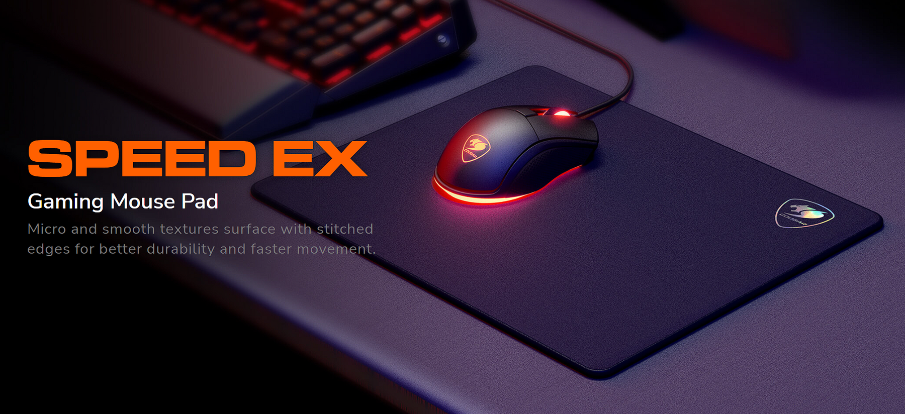 Mouse Pad Gamer Cougar Speed EX M for High Speed