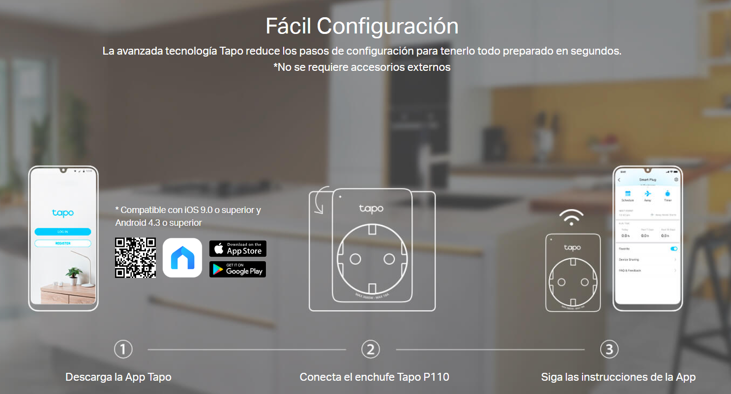Enchufe Wifi Smart Home TP-Link Tapo P110 Alexa / Google