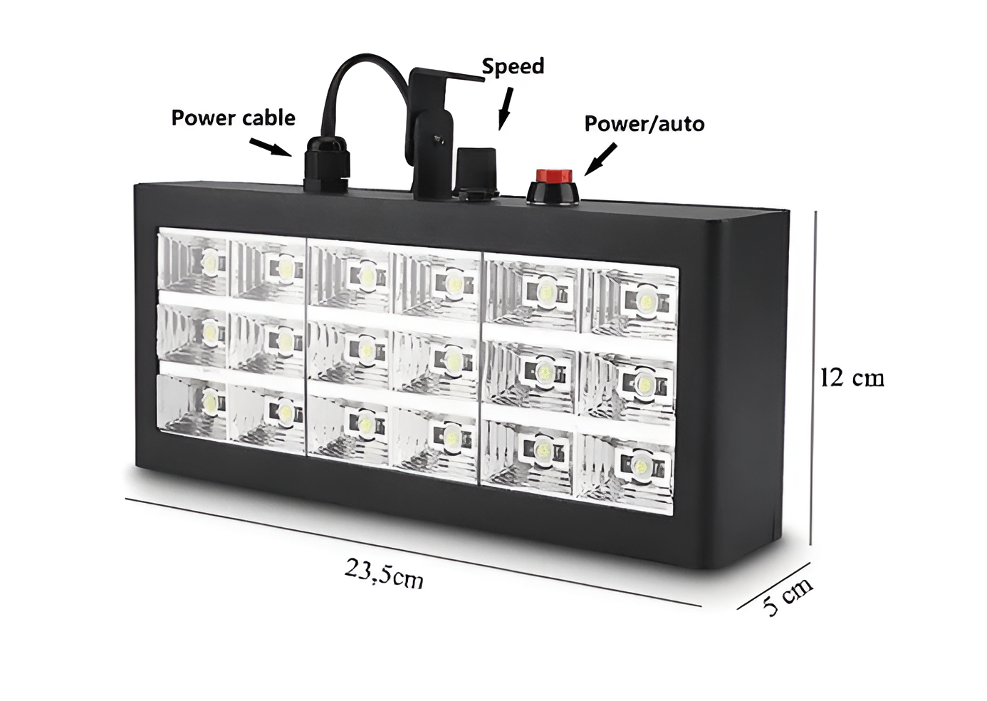 Luces DJ para Fiestas Estroboscópica Ritmicas RGB High Power