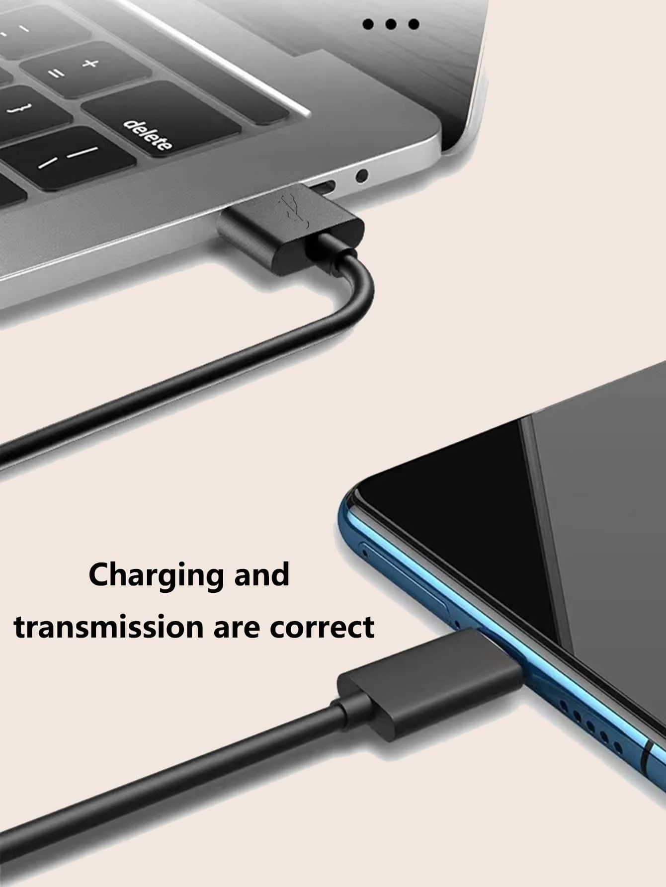 Cable De Datos USB-C a USB-A Multiplataformas 2.5 Metros 3A