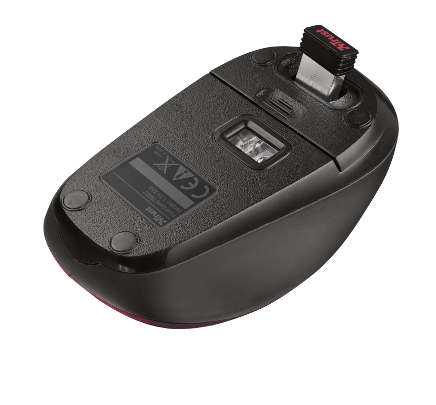 Mouse Inalambrico Trust Desktop Pro Rojo Yvi 19522
