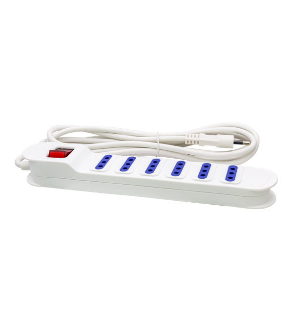 Extensión Eléctrica Zapatilla de 6 Salidas de 5MT SEC XT53