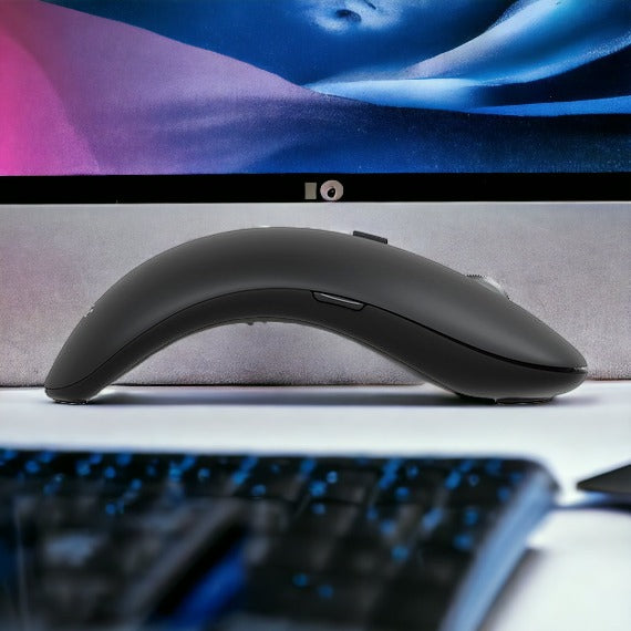 Mouse Ergonomico Inalámbrico Bluetooth + Nano USB 2.4G MB634