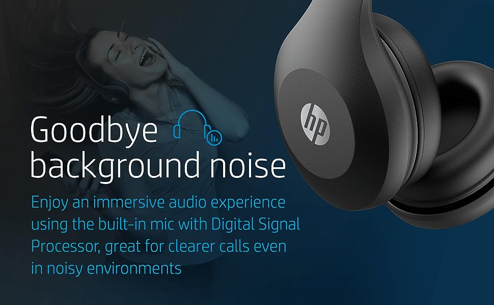 Audífonos HP Bluetooth BT500 Plegables (Batería de 20 Horas)