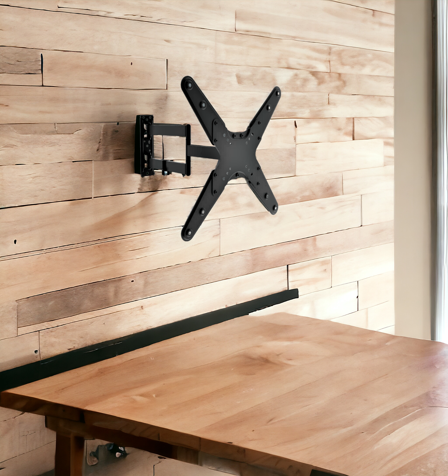 Soporte TV con Brazo Reforzado de Acero 26" A 55" Universal