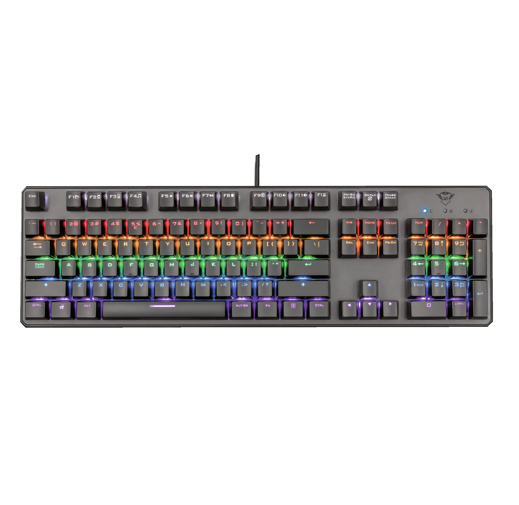 Teclado Mecanico Profesional Trust Asta Gxt 865 Multiplataformas