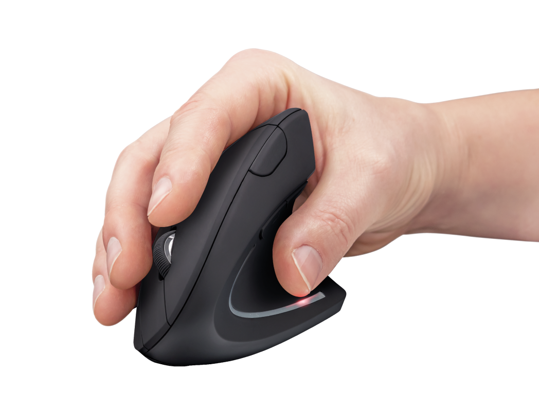 Mouse Vertical Inalámbrico Trust Verto Pro Ergonómico 2.4Ghz