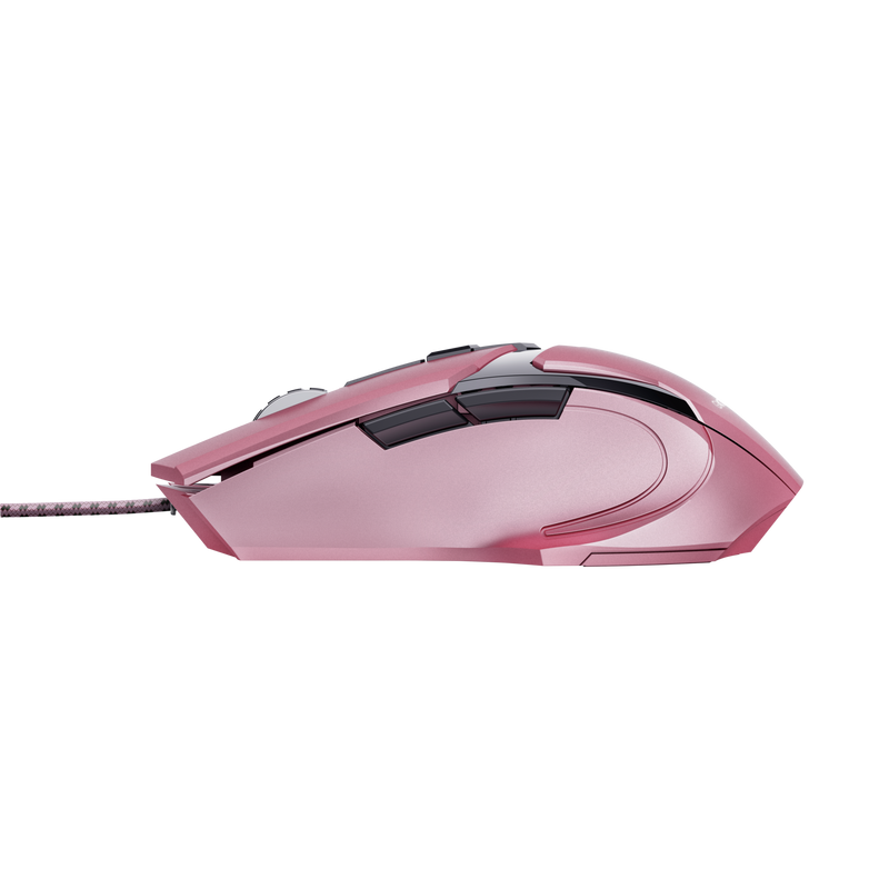Mouse Gamer Rosado Trust Gxt 101P Retro-iluminado