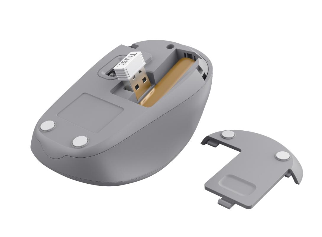 Mouse Inalambrico Trust Desktop Pro 2.4 Ghz Blanco Yvi 23386