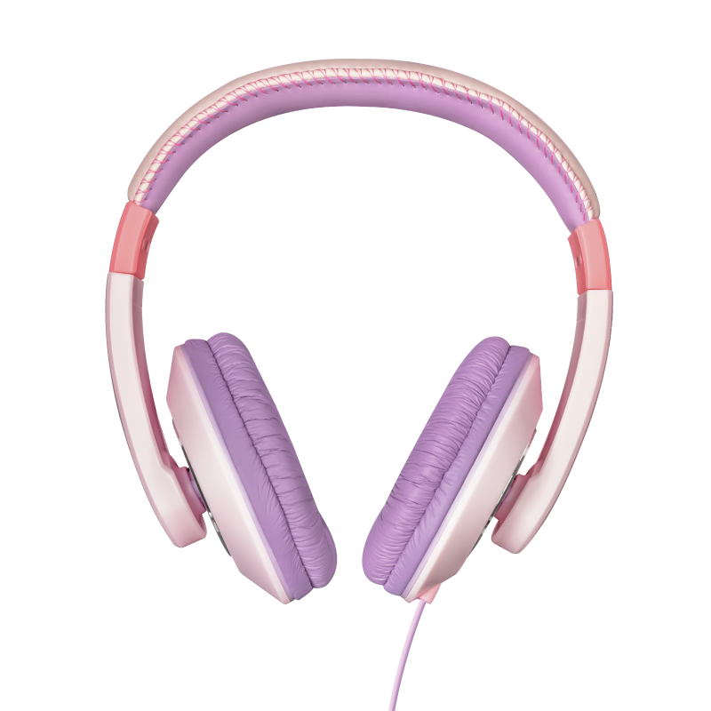 Audifonos Para Niñas Rosado con Limitador de Volumen Trust