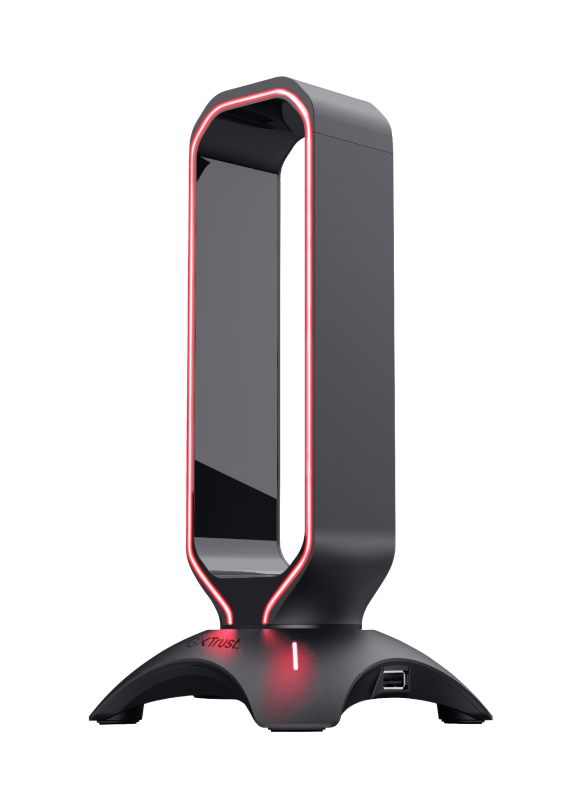 Soporte Stand Gamer RGB para Audífonos Trust Gxt 265 + HUB