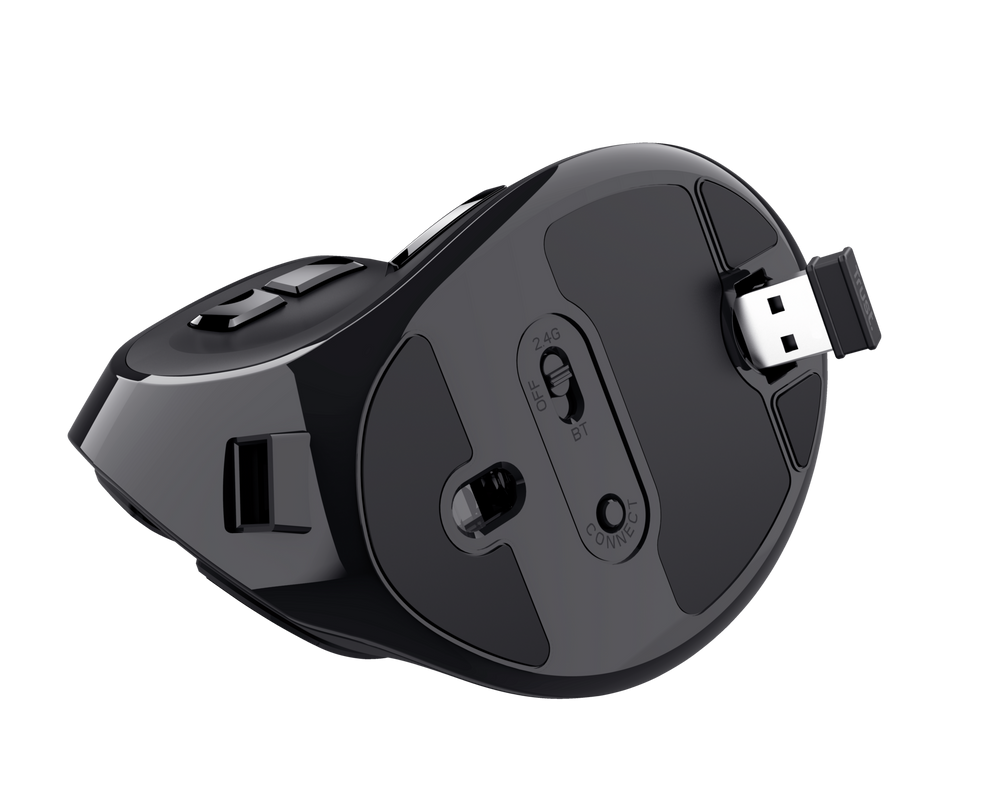 Mouse Ergonomico Profesional Trust Voxx Bluetooth Recargable