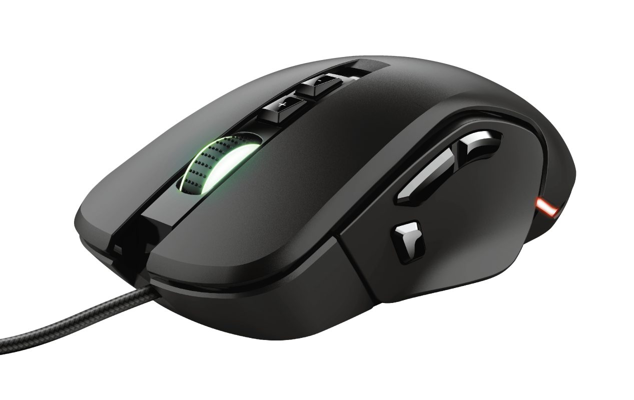 Mouse Gamer Ergonomico Trust Morfix GXT 970 RGB + Paneles laterales