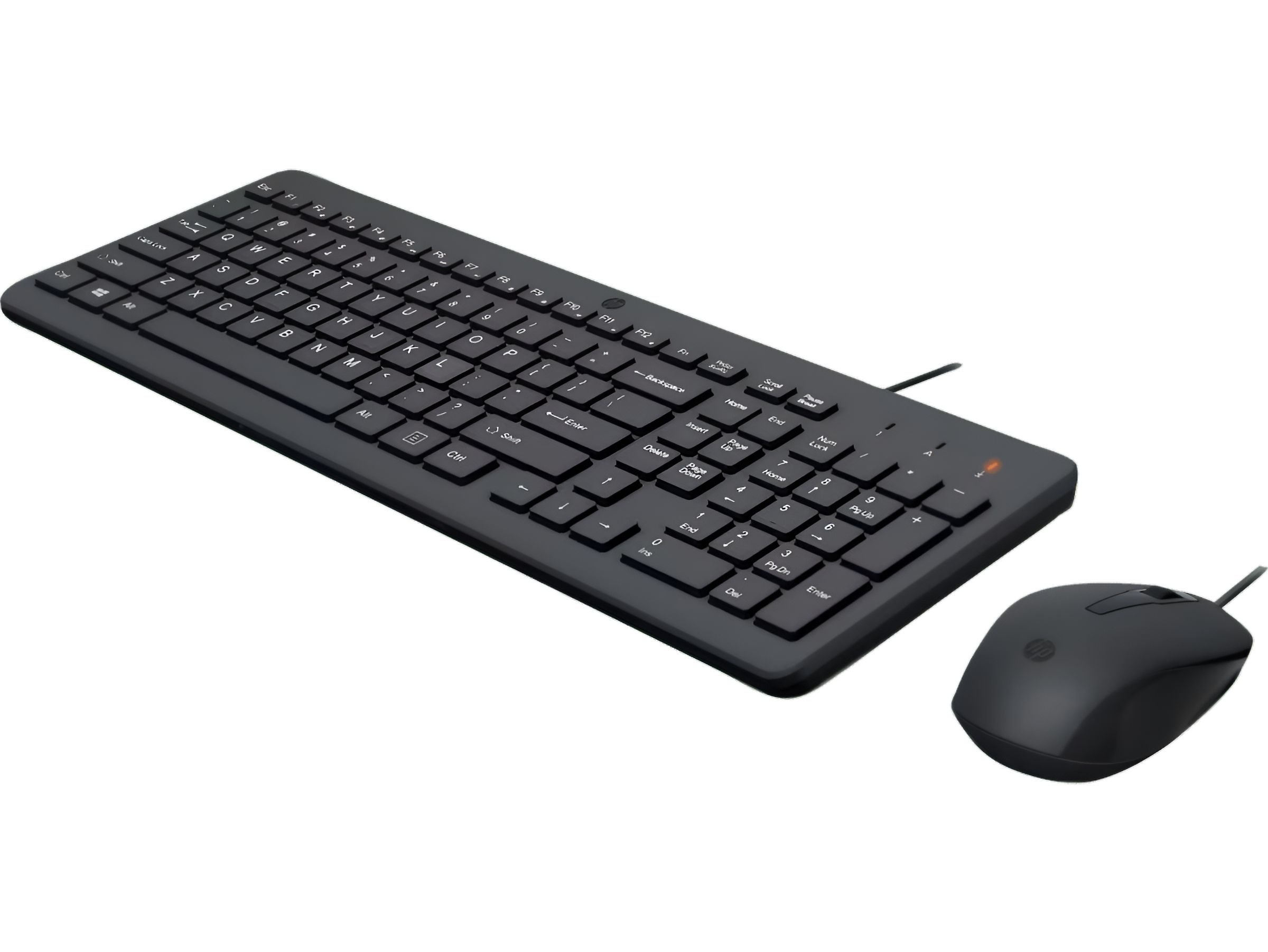KIT Teclado y Mouse Alámbrico USB HP 150 Black Edition
