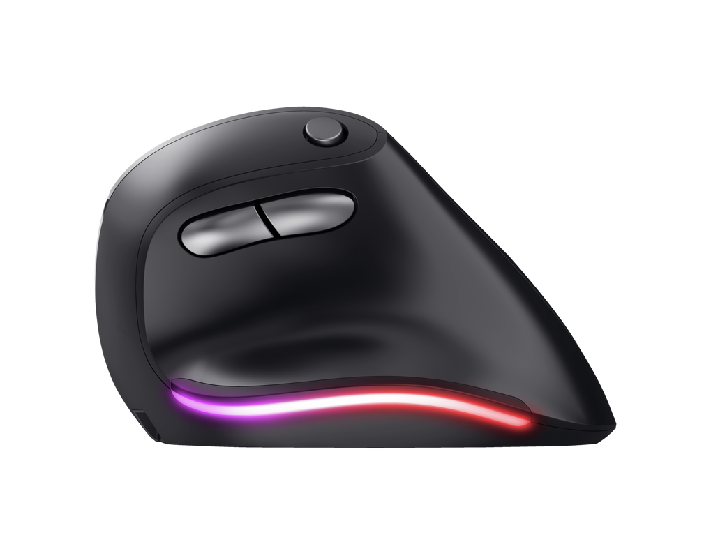 Mouse Vertical Ergonómico Trust Bayo Pro 2.4G Recargable RGB