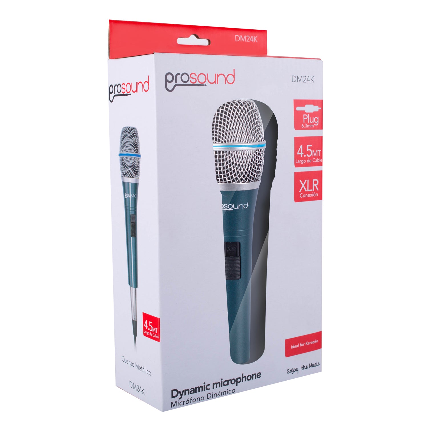 Micrófono Multimedia XLR a Jack 6.3mm Cable 4.5 Metros DM24K