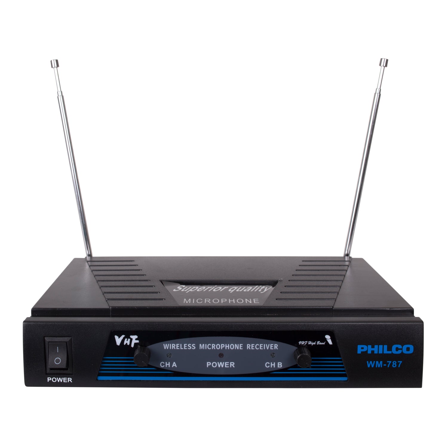 Pack de 2 Micrófonos Inalámbricos VHF PRO WM-787 Audio HD