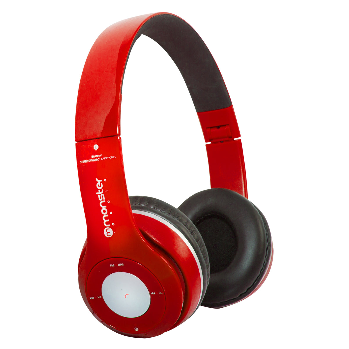 Audífono Bluetooth Plegable Radio FM/SD/ Monster 725 Rojo