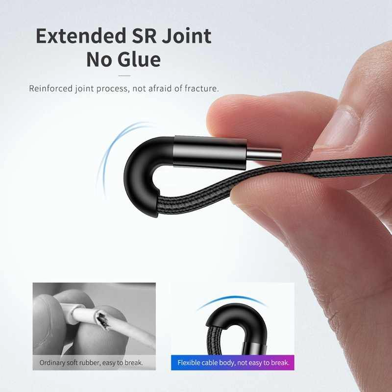 Cable De Datos Type-C a Type-C 3M Acordonado High Power 3A