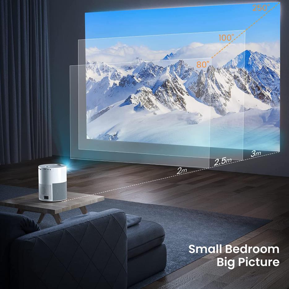Proyector Funfoox Torre MS Miracast FHD 250” LED 4500Lm Wifi