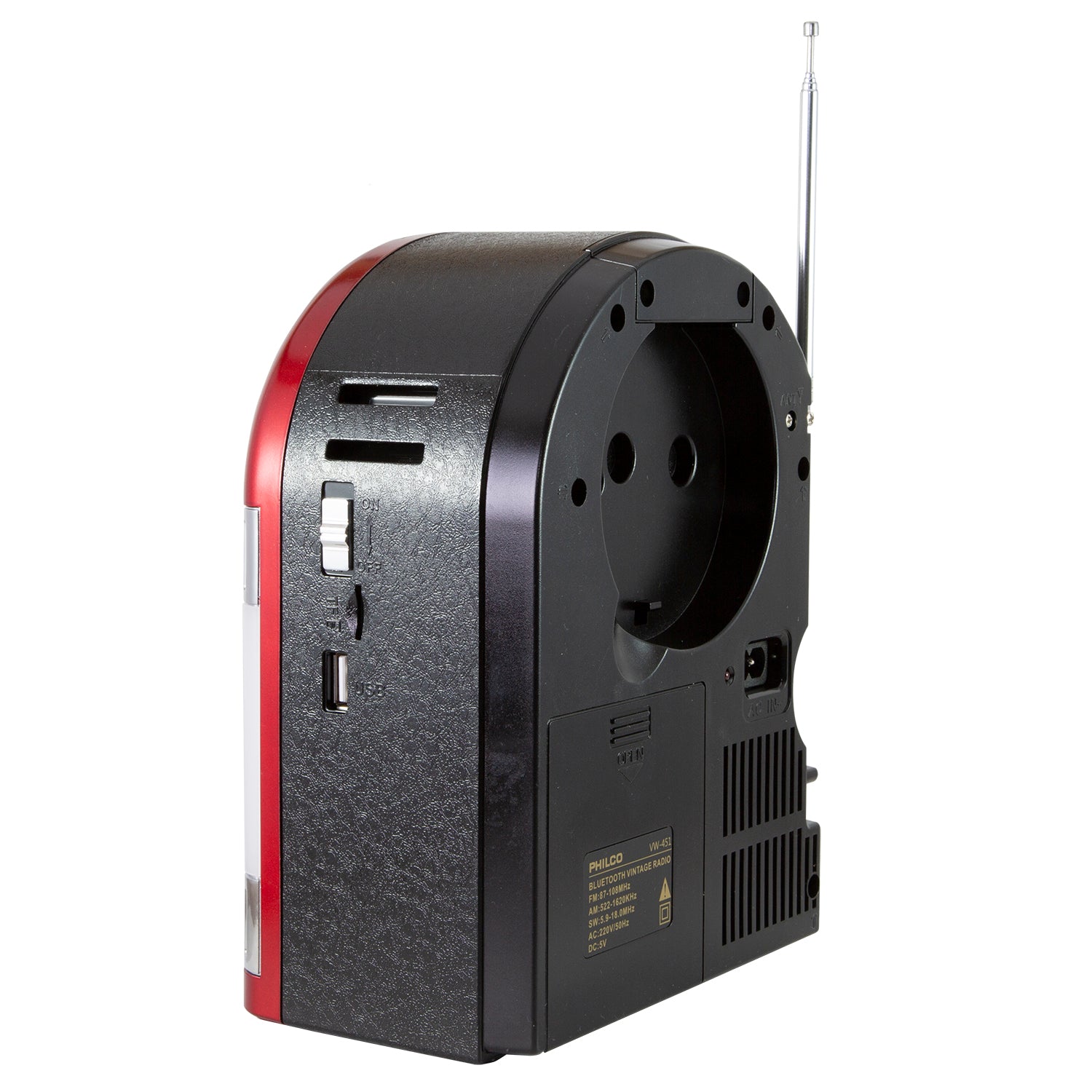 Radio Rockola Retro Iluminada Bluetooth/ Radio FM /SD VW-451