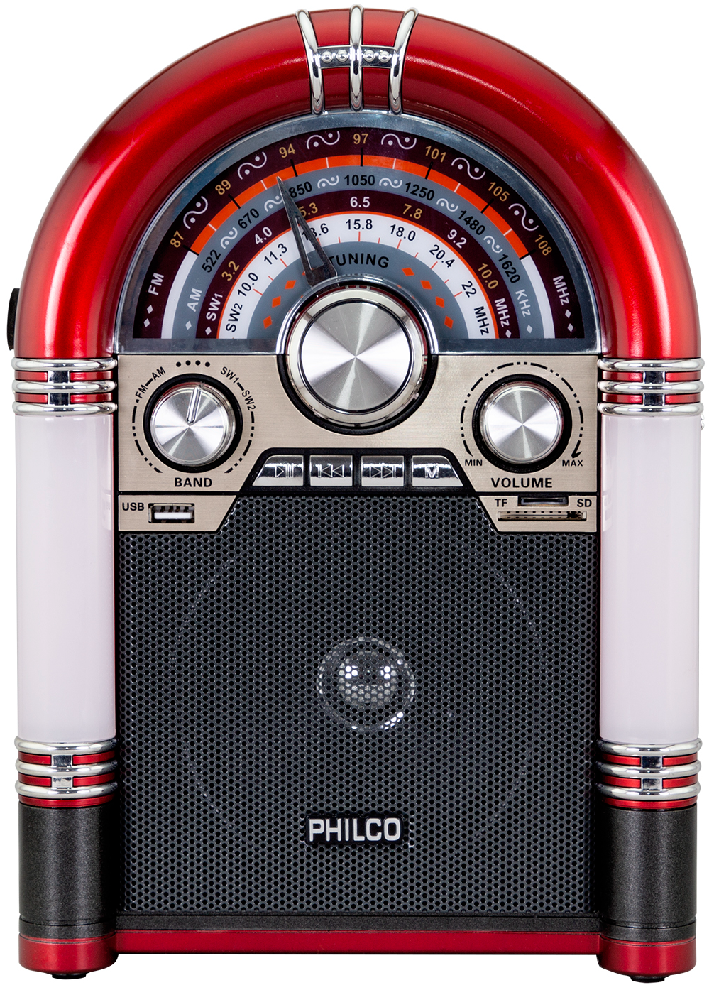 Radio Rockola XL Bluetooth Retro Iluminada + AM/FM SD VW-452