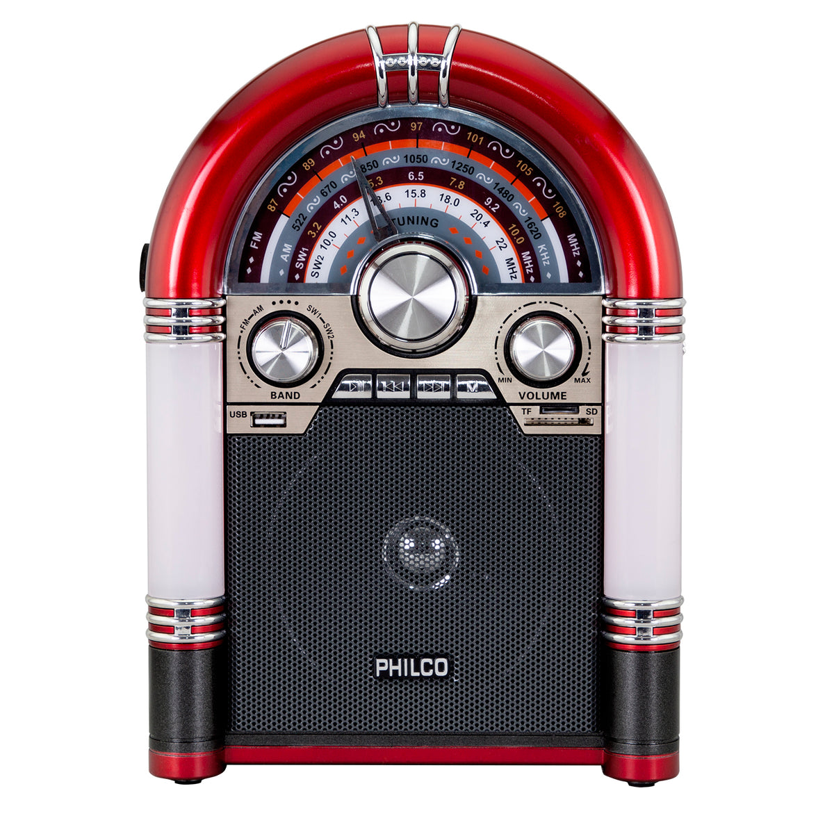 Radio Rockola XL Bluetooth Retro Iluminada + AM/FM SD VW-452
