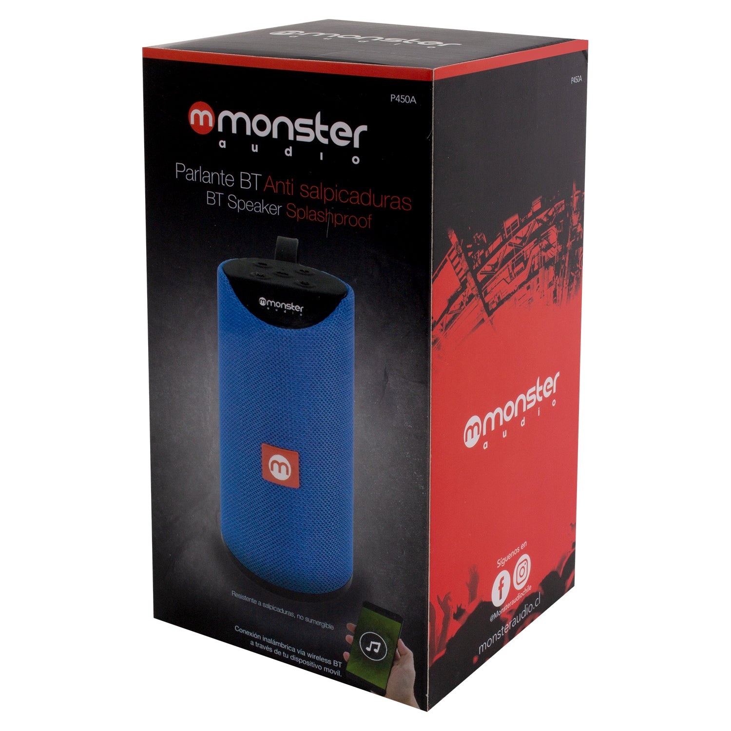 Parlante Portátil Bluetooth Waterproof Monster P450 Azul