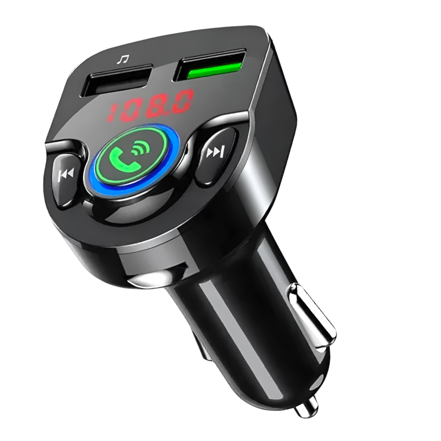 Transmisor FM para Auto BT + Manos Libres + Cargador 3A/ MP3