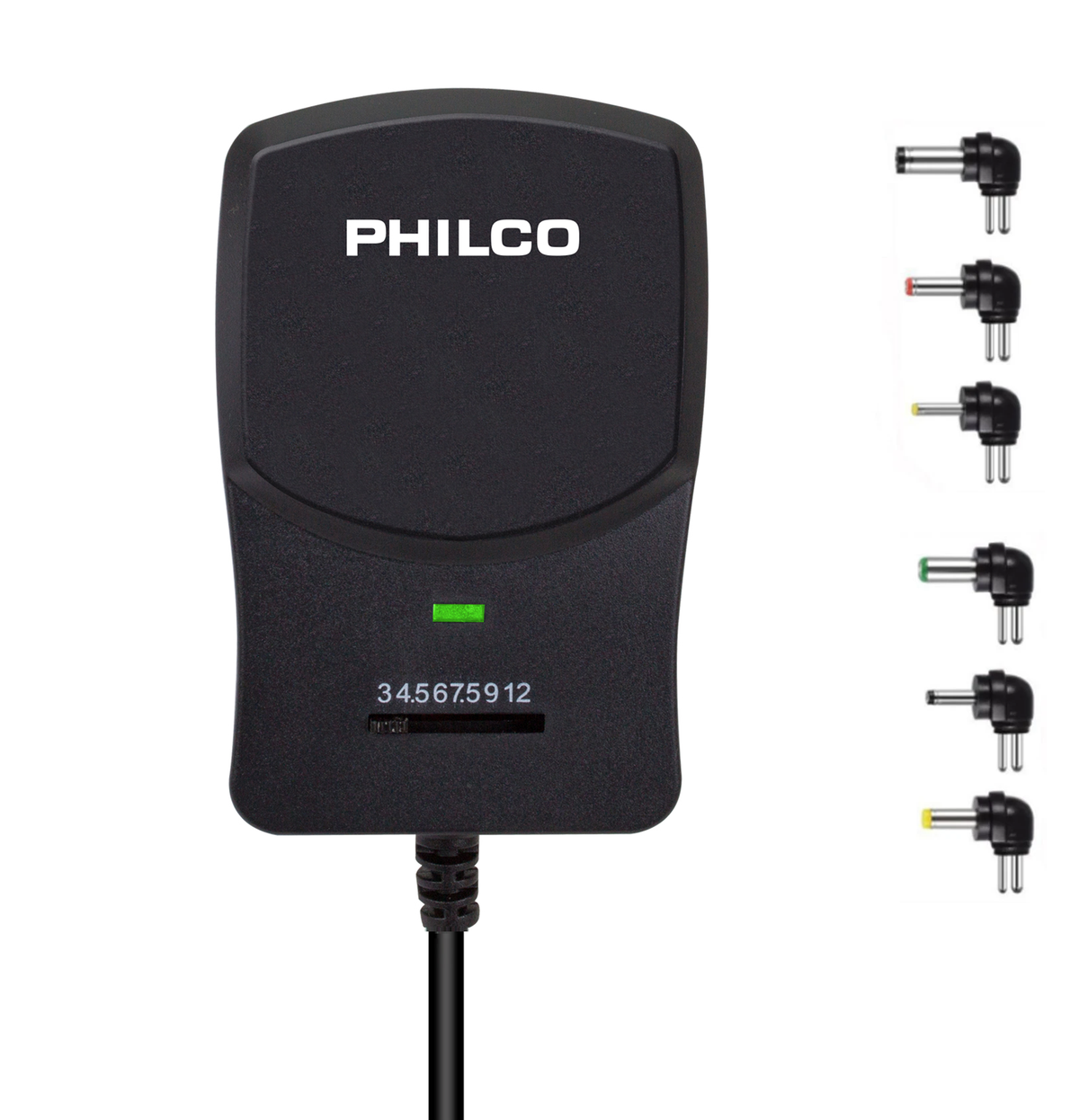 Transformador 12V Regulables 1.8A / 22W + 6 Plug Universales