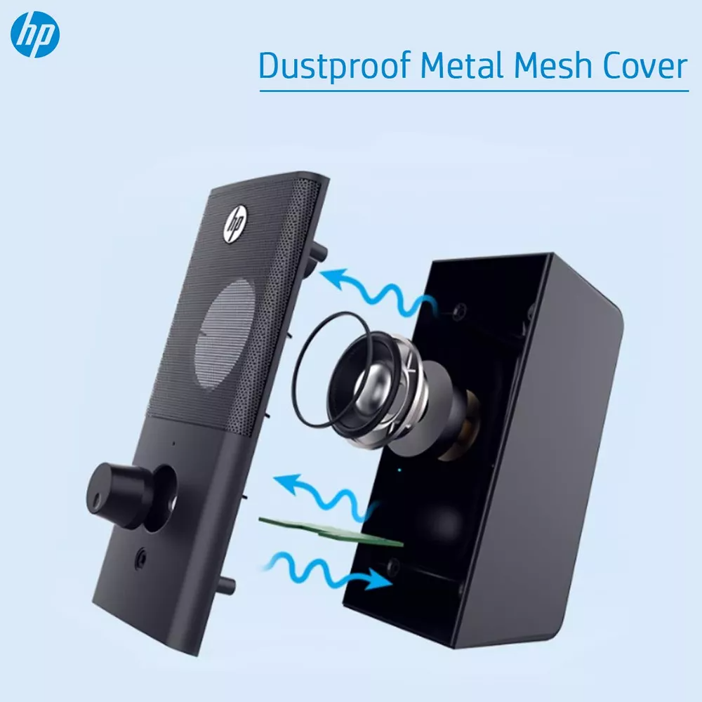 Parlantes De Escritorio USB HP 12W Multimedia DHS-2101Black