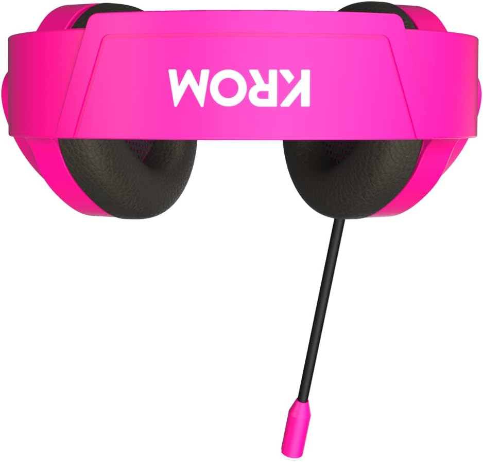 Audífonos Gamer de Barbie Rosados KROM KHALI Multiplataforma
