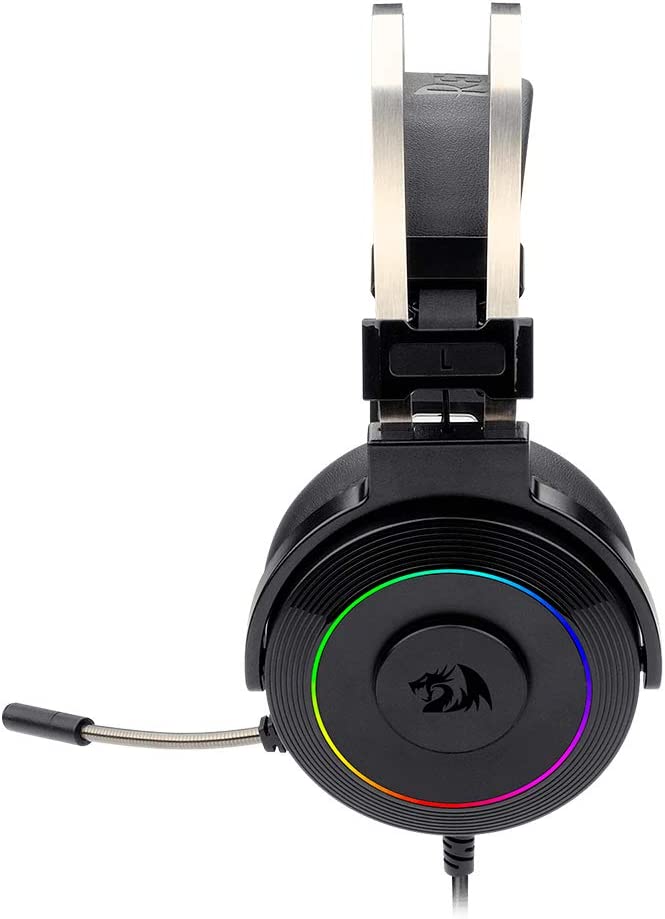 Audifonos USB Redragon Lamia Black Audio 7.1 Con Soporte