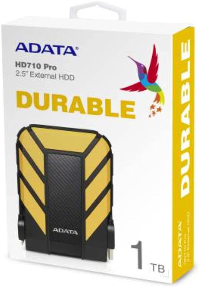 Disco Externo Adata 1Tb AntiGolpes/Agua/Polvo HD710PROYellow