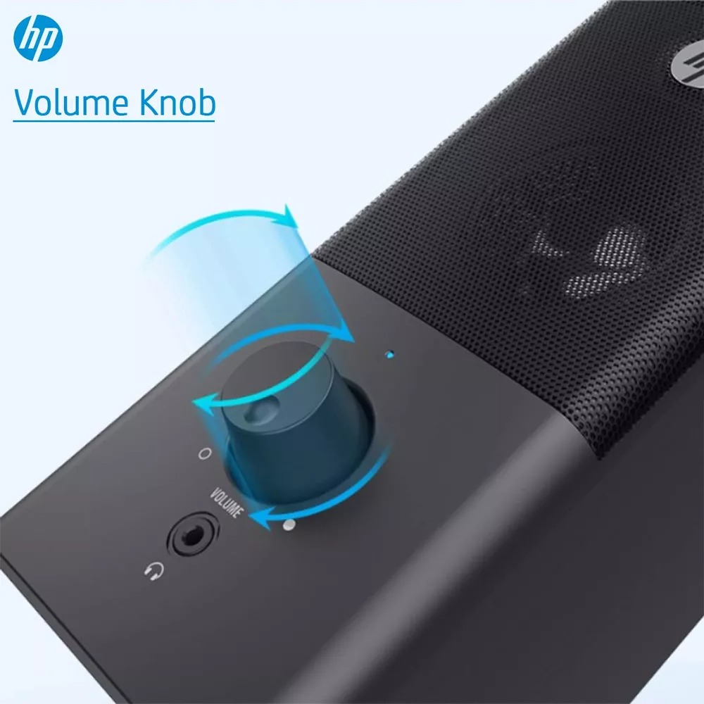 Parlantes De Escritorio USB HP 12W Multimedia DHS-2101Black