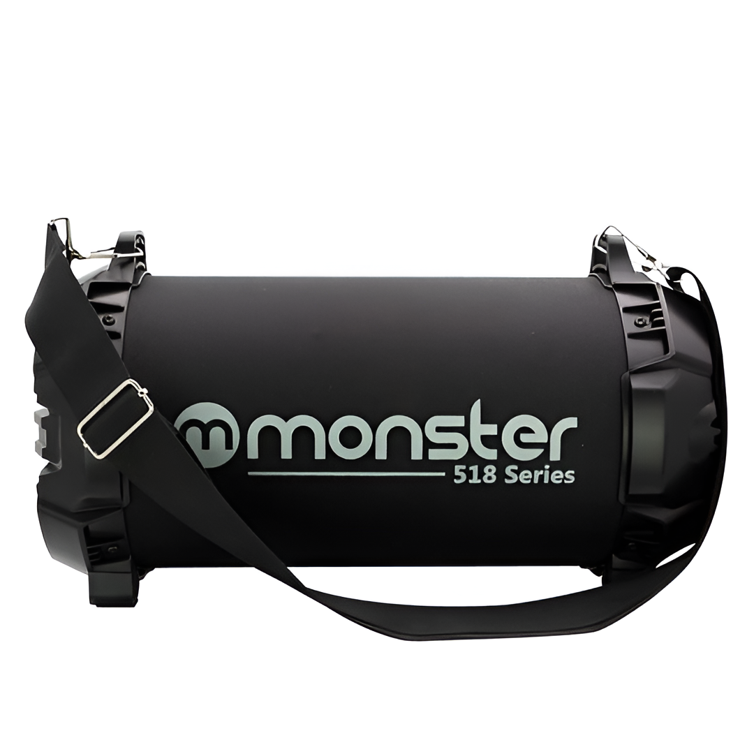 Bazuca Karaoke Monster + Micrófono 518BK Retro-iluminado RGB