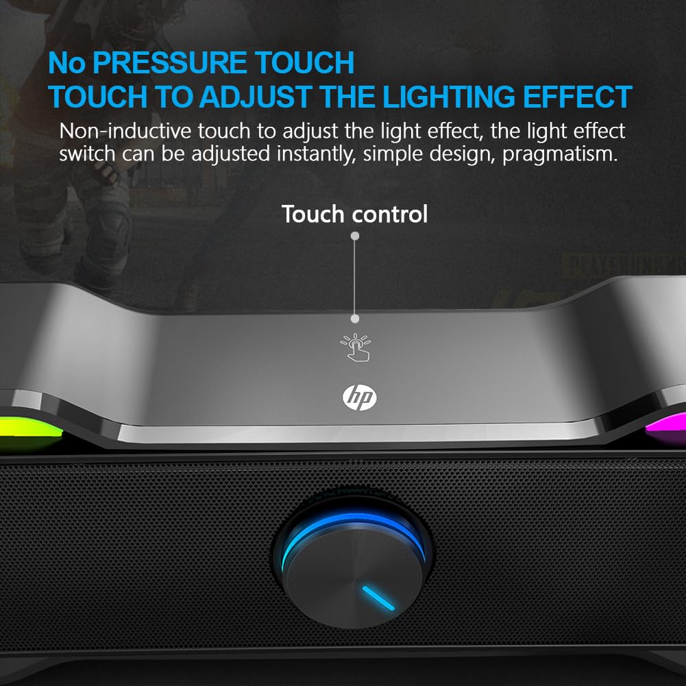 Barra de Sonido HP 6W RGB DHE-6002 Touch Lightning