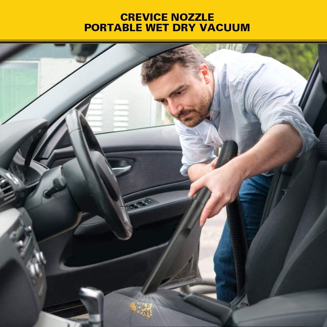 Aspiradora Stanley 30Litros Profesional Inox 1200W 5.5A