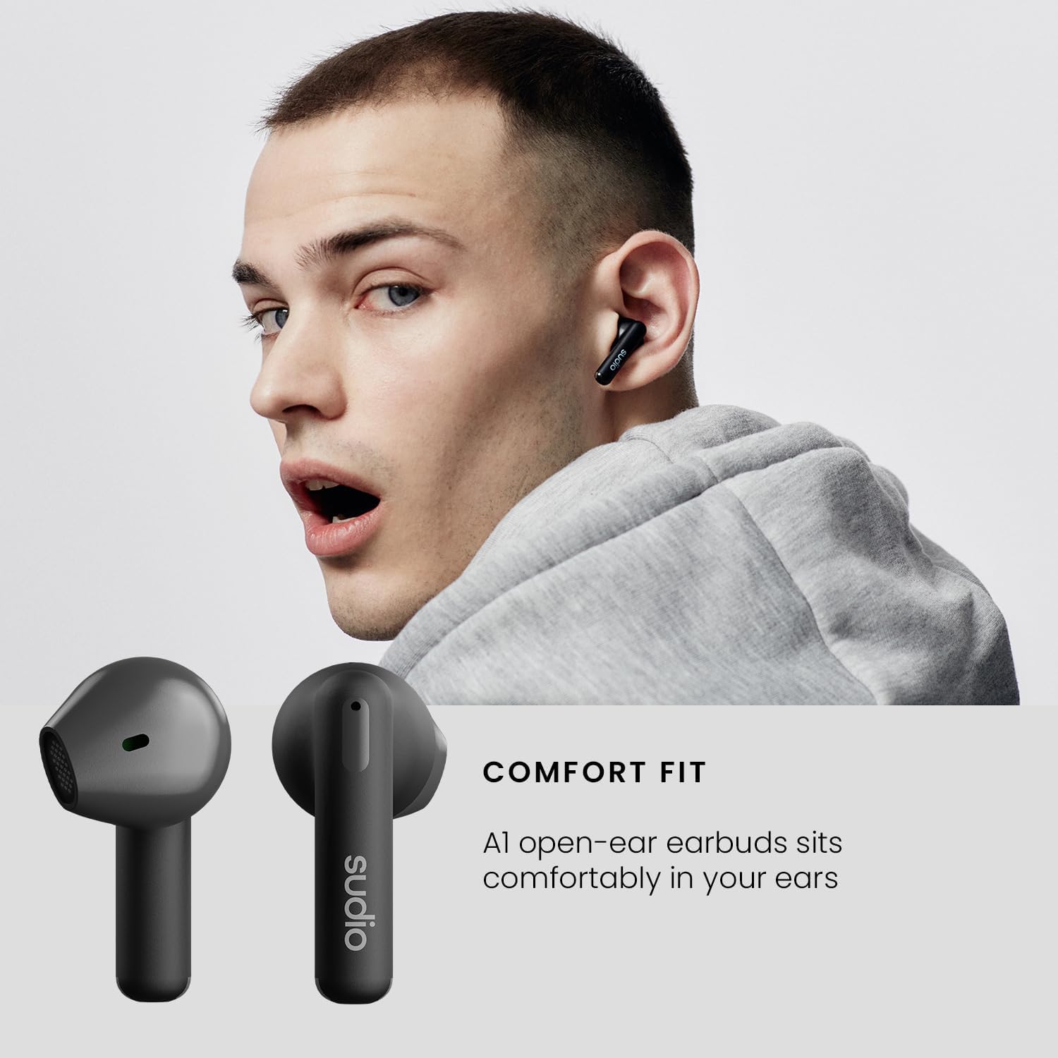 Audífonos Sudio Premium Line Earphones A1 TWS MIDNIGHT BLACK