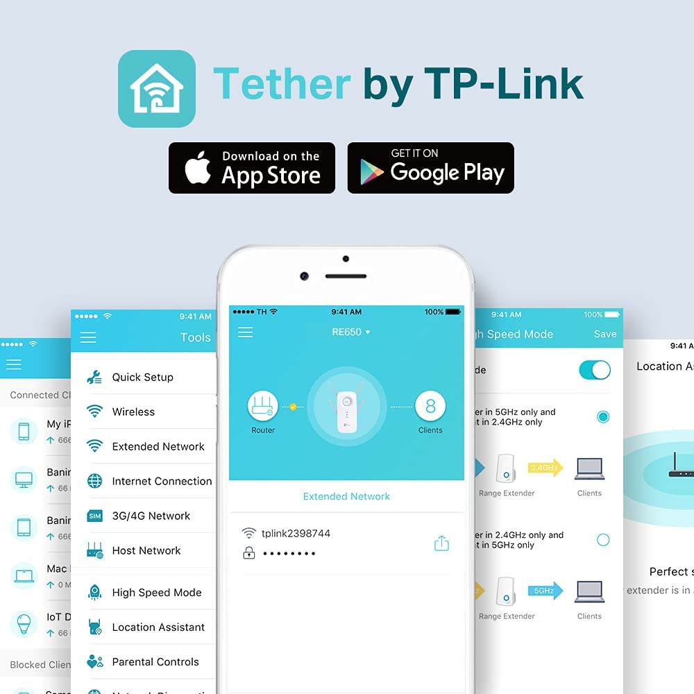 Extensor WIFI TP-LINK RE650 2533Mbps High Speed LAN GIGABYTE