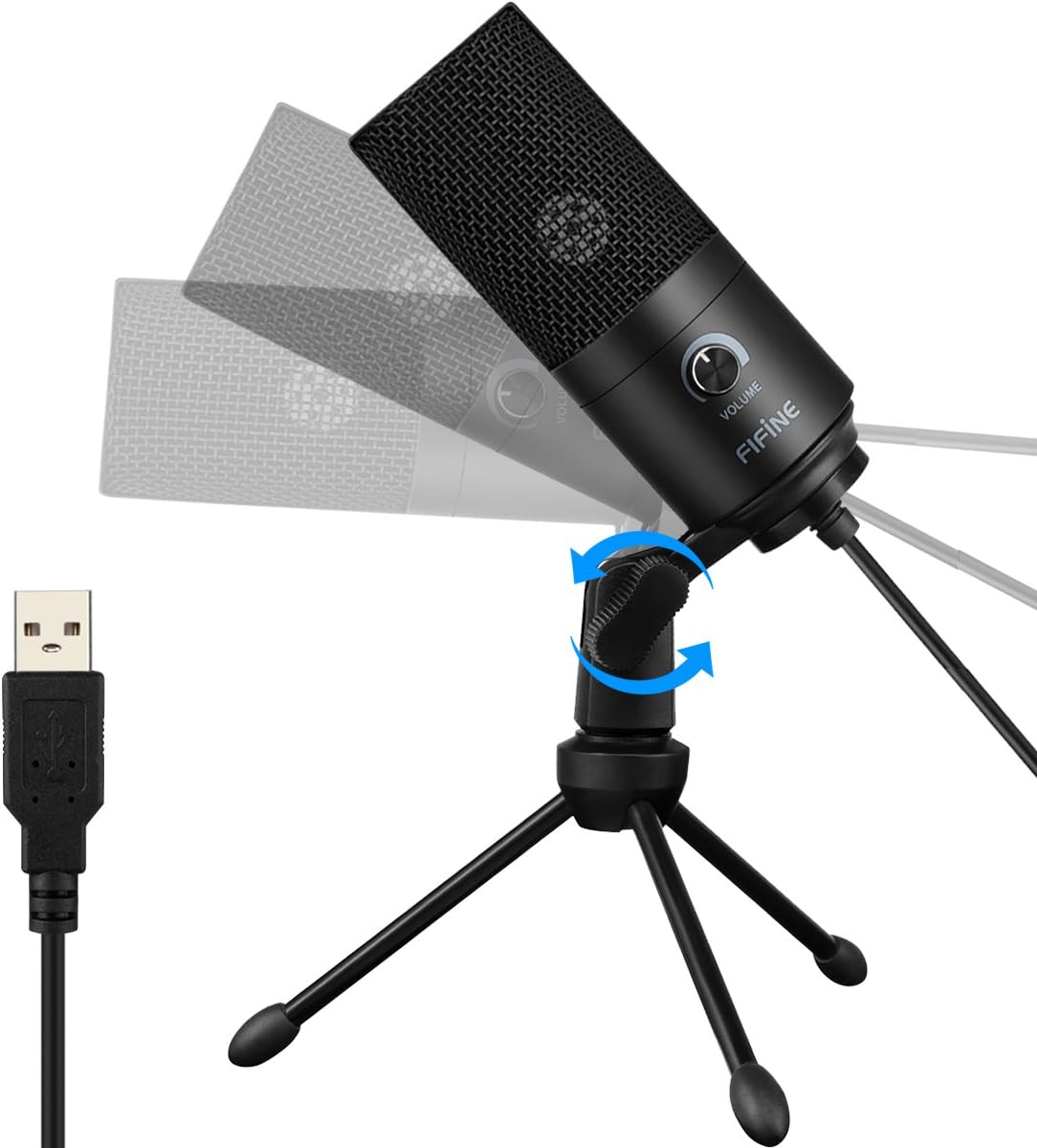 Micrófono Condensador USB Multiplataformas Fifine K669BK Pro